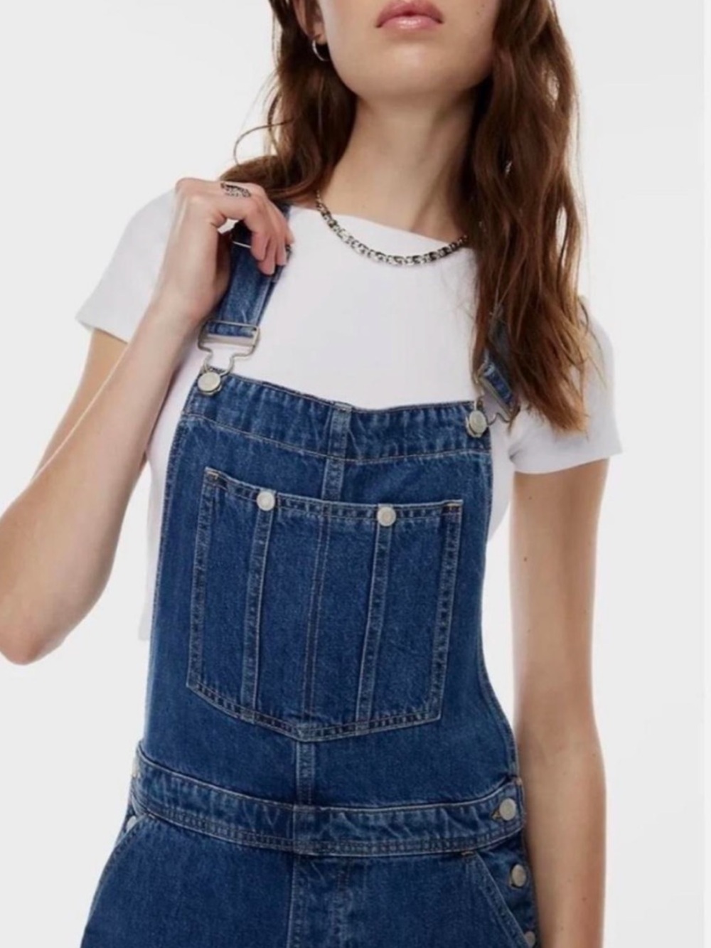 Sunday Best Overheard Overalls Dungarees Now and Forever Medium Indigo Wash - Picture 3 of 14